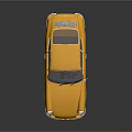 Yellow Vintage Sports Car With Sleek Design Shiny Exterior And Chrome Wheels