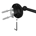 Bathroom Cabinet Rack Mounting Kit With Screws Metal Brackets And Hex Wrench