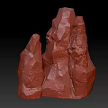White Stone And Wood Decorative Artworks Including Rock Shapes And Circular Base