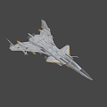 US Navy White Fighter Jet In Flight With Attached Missiles And Military Markings