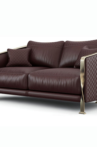 modern double sofa 3d model