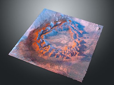 Geography, topography, mountain shape, ridge, ridge, valley, mountain range, canyon, geomorphology, mountain peak, mountain body 3d model