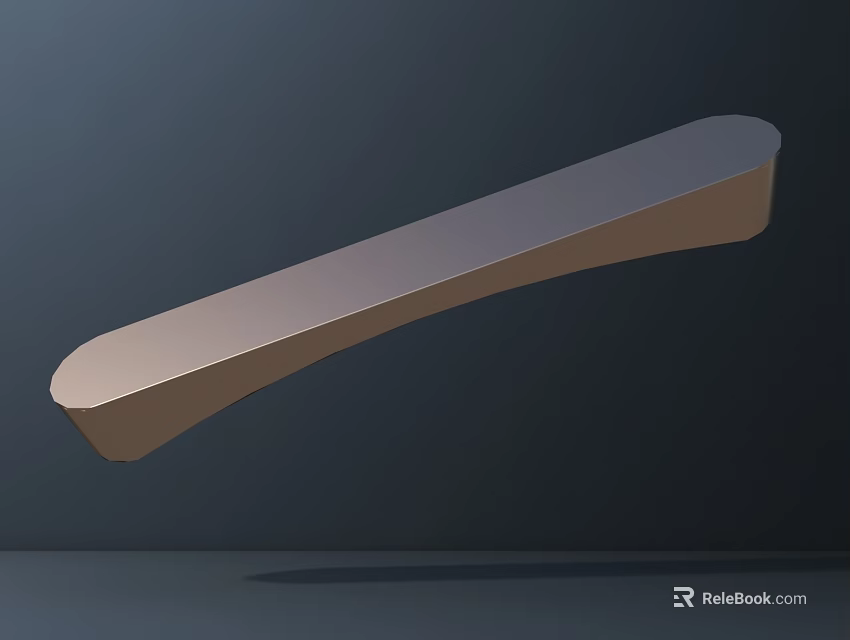Modern Kitchen Faucet Design With Sleek Curved Structure And Metallic Finish 3d model 