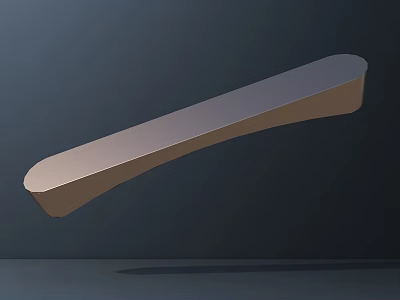 Modern Kitchen Faucet Design With Sleek Curved Structure And Metallic Finish 3d model