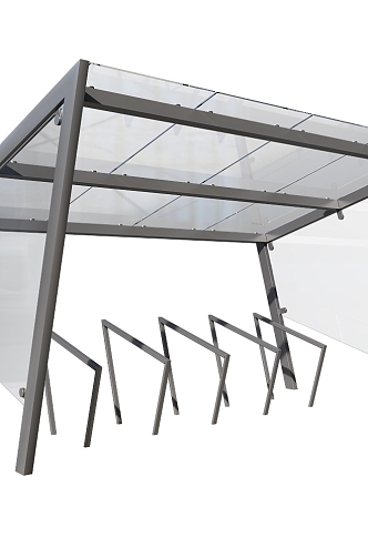 Bicycle Shed Canopy 3d model