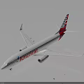 American Airlines Aerospace Model With White Body And Red Blue Tail Design