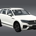 White SUV Car With Modern Sleek Exterior Design Alloy Wheels And Roof Rails