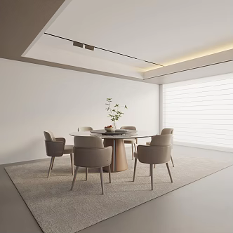 Modern table combination 3d model