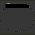 Modern Digital Watch With Black Square Dial LCD Display And Green Woven Strap