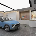MG Motor 4S Dealership Showroom With Displayed Vehicles And Modern Interior