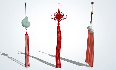 Chinese Knot Chinese Knot Hanging Spike 3d model