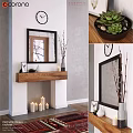Cozy White Fireplace With Wooden Mantel Mirror Clock Vase Branches And Candles