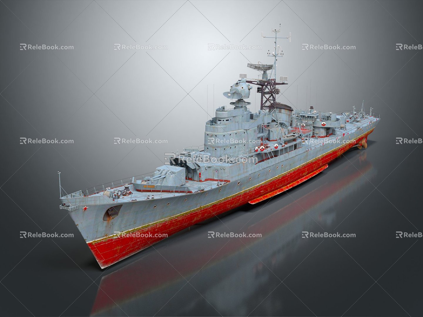 Modern Warship Ship Ship Warship 3d model