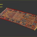 Traditional Multicolored Handmade Rug With Intricate Patterns And Floral Borders For Living Room Decor