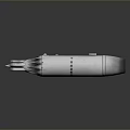 Car Exhaust Pipe With Silver Metallic Finish And Automotive Design Features