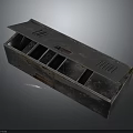 Metal Storage Box With Divided Compartments And Lid For Household Organizing