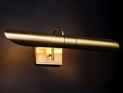 Modern Gold Wall Lamp with Sleek Design and Soft Lighting for Home Interior Decor 3d model