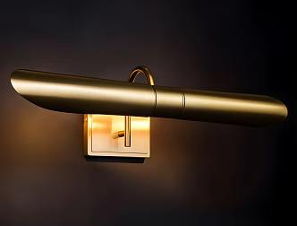 modern metal wall lamp mirror front wall lamp strip wall lamp 3d model