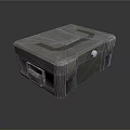 Gray Durable Household Storage Box With Lockable Design Matte Surface And Metal Buckles