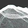 Microtopography Showcases Rocky Mountain Terrain With Snow Covered Peaks And Natural Textures