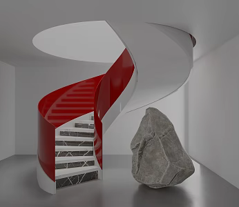 revolving staircase 3d model