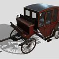 Modern carriage 3d model