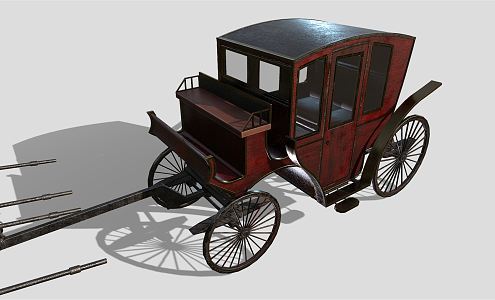 Modern carriage 3d model