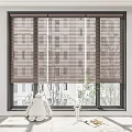 Modern floor-to-ceiling window combination 3d model