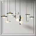 Modern Minimalist Pendant Lights with Metal Frames and Spherical Shades for Interior Decor