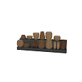 Woven Storage Baskets in Various Sizes and Shapes for Home Organization 3d model