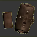 Brown Leather Daily Use Bags With Classic Design Straps And Pockets