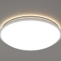 Modern Round And Square Ceiling Light With Illuminated Edge And Sleek Design 3d model