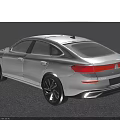 White Volkswagen Sedan With Modern Exterior Design Front Grille Sleek Headlights And Alloy Wheels
