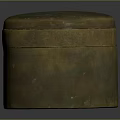 Brass Round Storage Container For Daily Life Supplies And Home Use