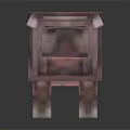 3D Pixel Art Rhino Game Character With Blocky Design And Brown Texture