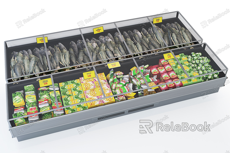 Modern freezer supermarket fresh-keeping cabinet model