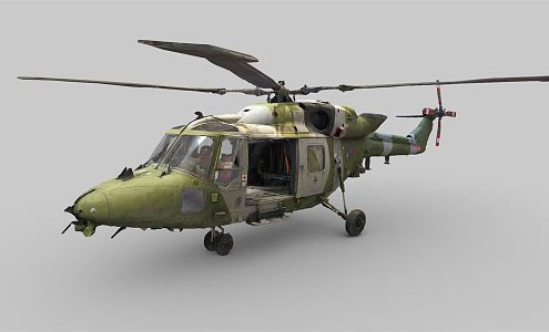 Modern Helicopter Bobcat 3d model