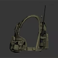 Tactical Military Vest With Radio Antenna Medical Cross Panel And Utility Pockets