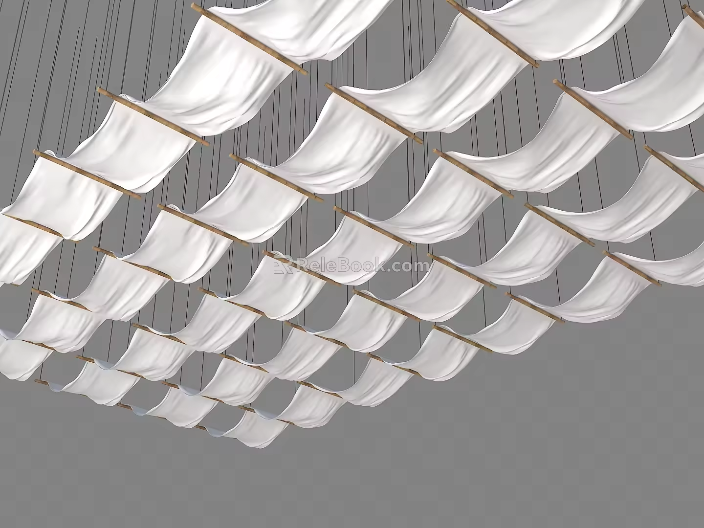 Chinese Style Curtain Slow Ceiling Curtain Slow Ceiling Hanging Fabric Academy Curtain Tea Room Ceiling Study Ceiling Library Ceiling College Ceiling 3d model