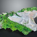 Garden Landscape Design With Lush Green Vegetation Undulating Rocky Terrain And Natural Form
