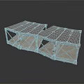Sturdy Industrial Metal Folding Grid Platform Frame With Heavy Duty Structure