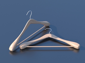 Hanger Drying Rack Wooden Hanger 3d model