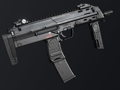 Weapon submachine gun model