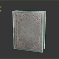 Elegant Decorative Book With Intricate Pattern And Textured Cover For Home Decor