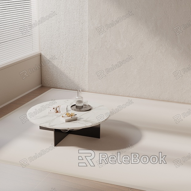 Modern coffee table model