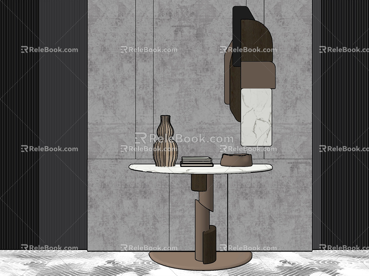 End View Desk 3d model