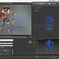 Fantasy Female Game Character With Red Hair Horned Hat Armor Outfit Bow And Staff