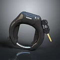 KRYPTON U Shaped Security Lock With Keys For Home And Bicycle Safety 3d model