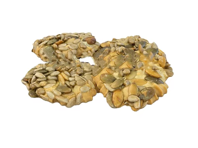 Golden Crunchy Nutty Handmade Biscuits Loaded With Pumpkin And Sunflower Seeds 3d model