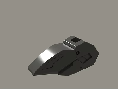 Metallic Mechanical Part 3D Model With Geometric Design And Smooth Surface 3d model